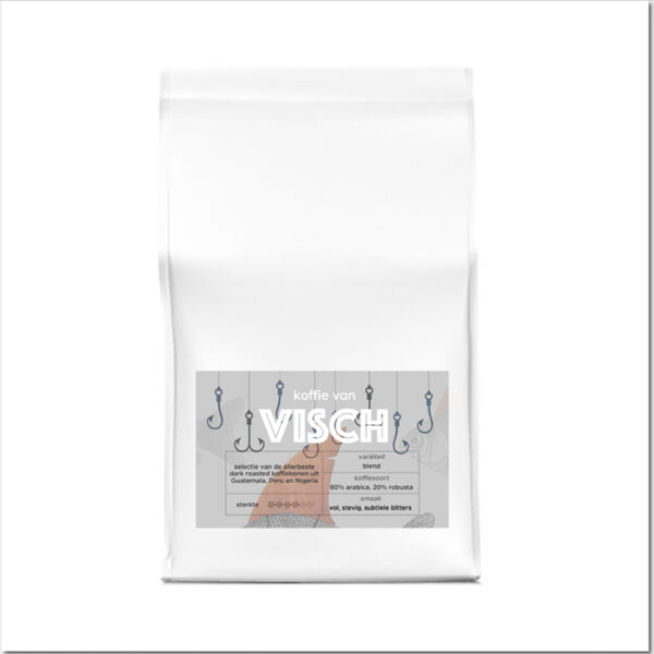 koffiebonen dark roast Dark roast koffiebonen van BAR VISCH verpakt per 500 gram verkrijgbaar in de webshop