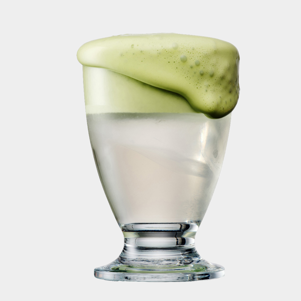 matcha topping op kokoswater